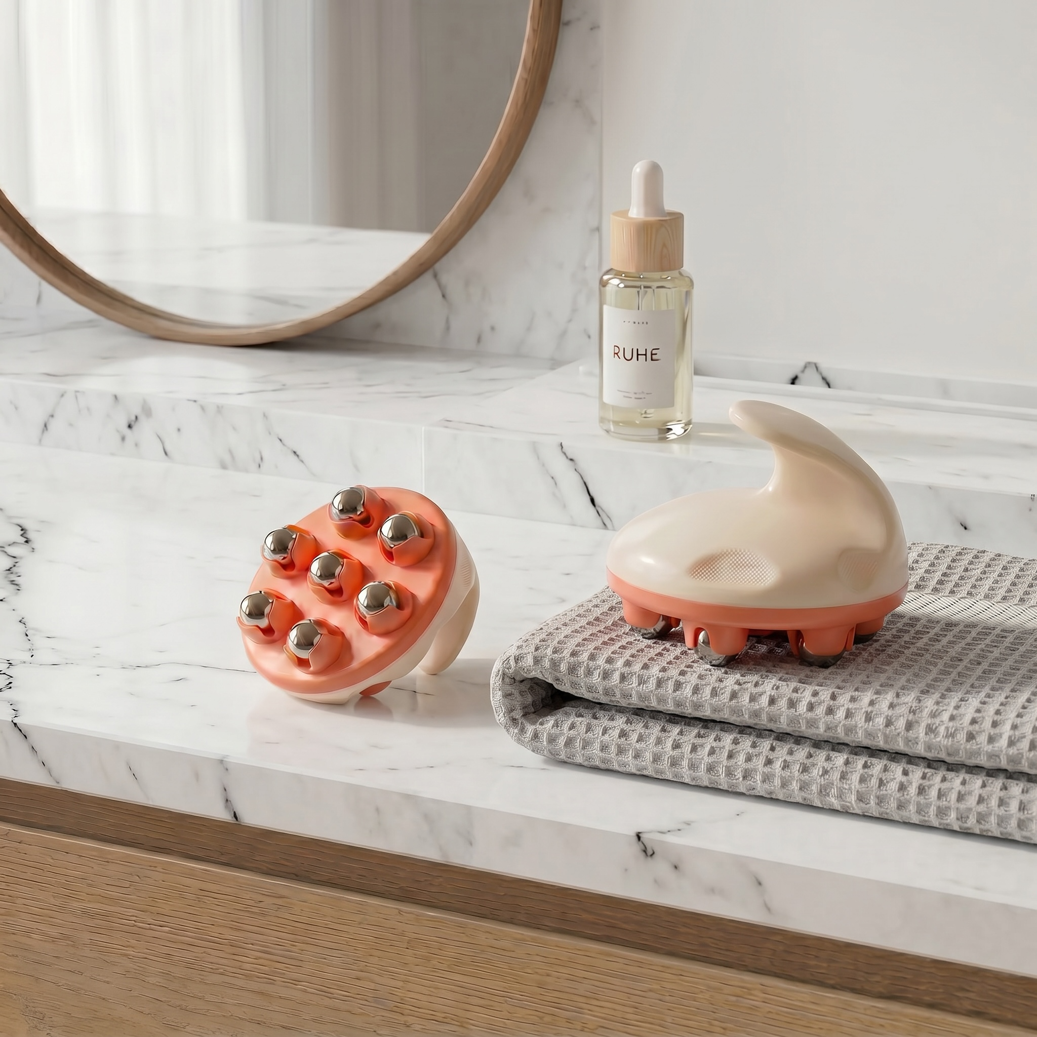 The Flow Roller — Dual-Head Lymphatic Massage Roller